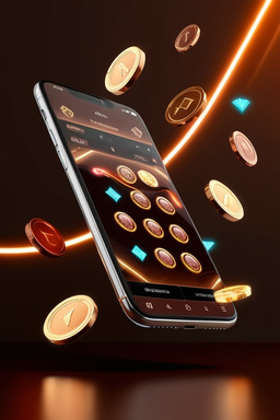 Smartphone con app de casino Betonwin